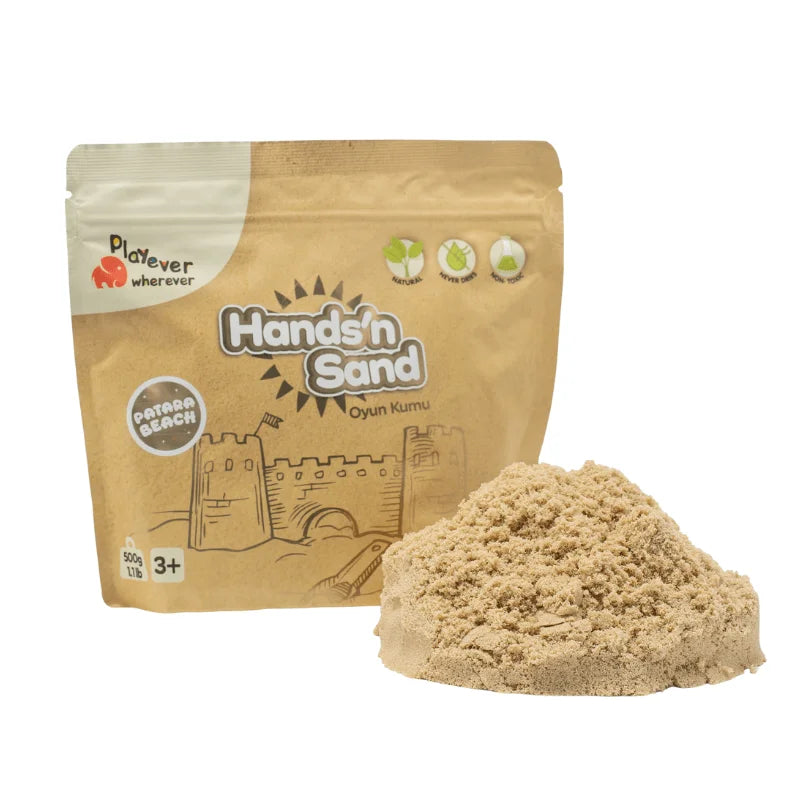 Playever Hands in Sand Natural Kinetic Play Sand 500 gr - Natural