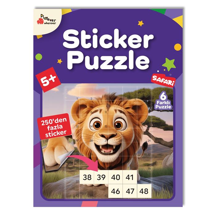 Sticker Puzzle Safari, Jigsaw Puzzle Activity Book