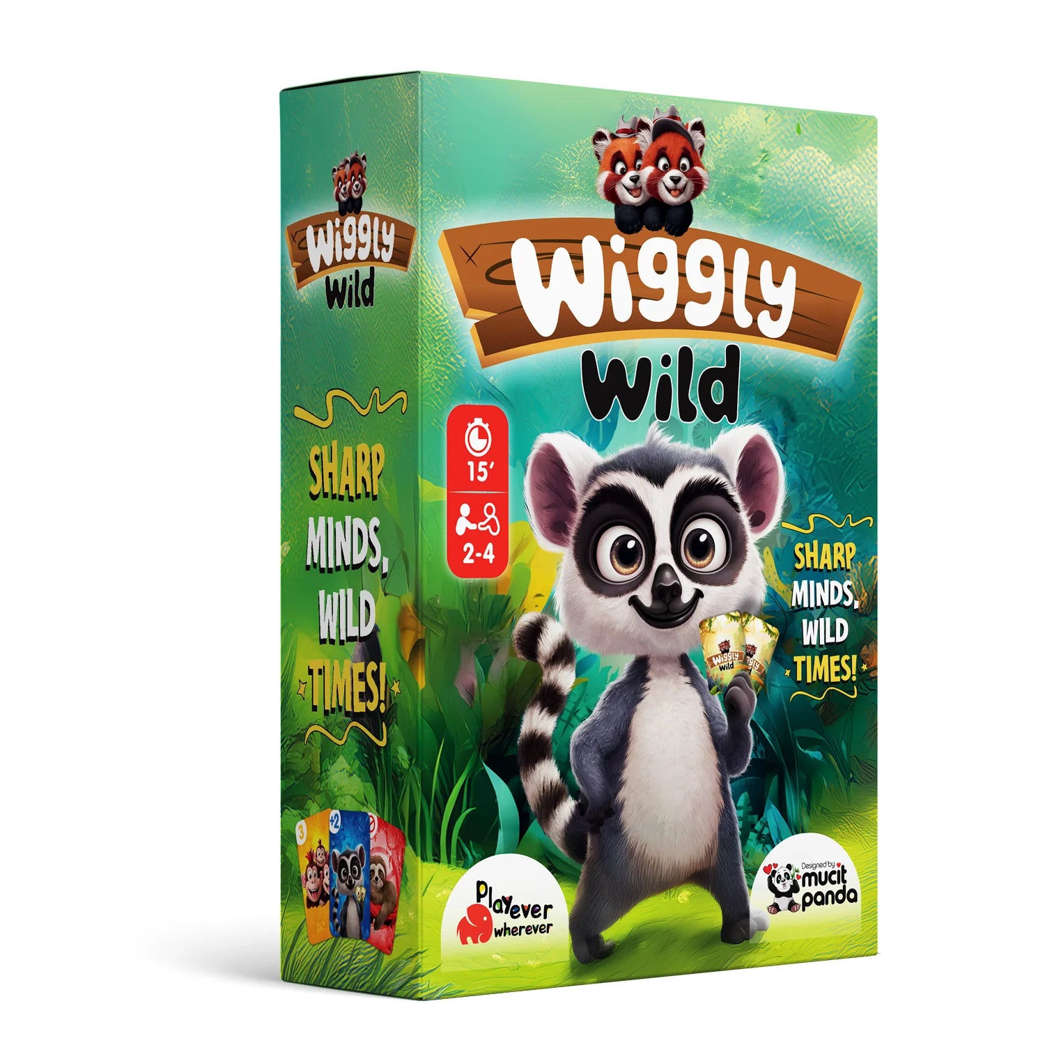 Wiggly Wild, Color and Number Matching Card Game (Ages 3-6)