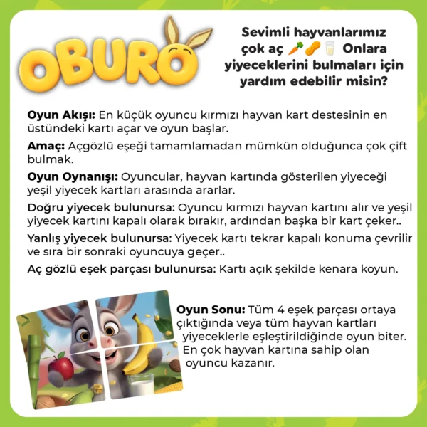 Oburo, Görsel Hafızayı Geliştiren Kart Oyunu (3-7 Yaş) - Görsel 5