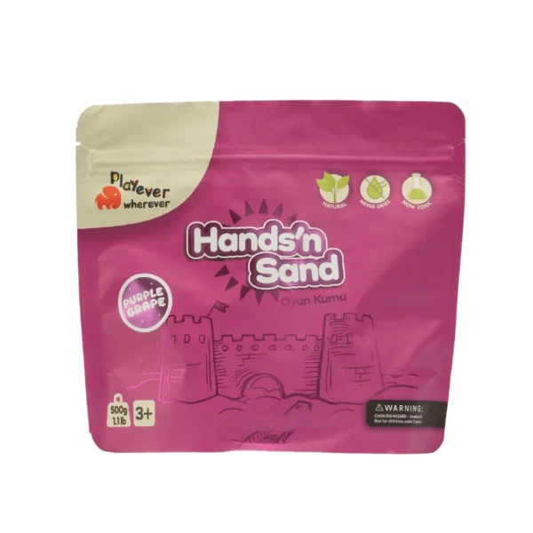 Playever Hands in Sand Natural Kinetic Play Sand 500 gr - Purple - Image 8