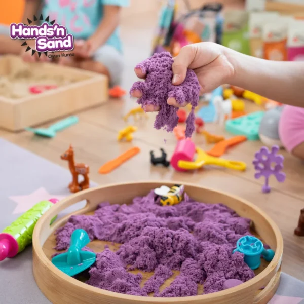 Playever Hands in Sand Natural Kinetic Play Sand 500 gr - Purple - Image 5
