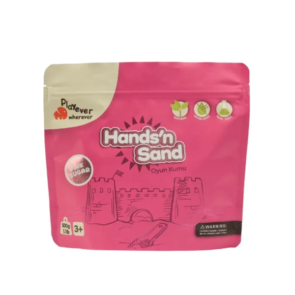 Playever Hands'n Sand Natural Kinetic Play Sand 500g - Pink - Image 7